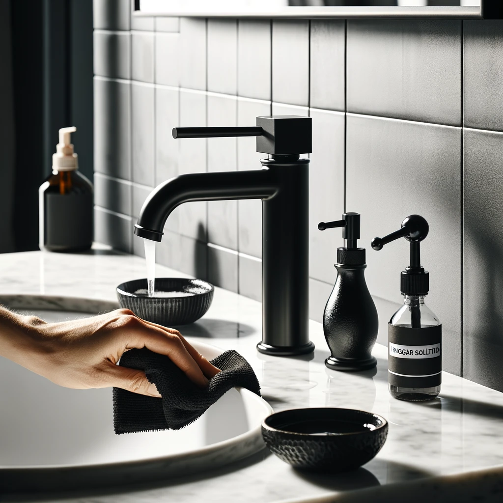 How to Clean Black Bathroom Taps